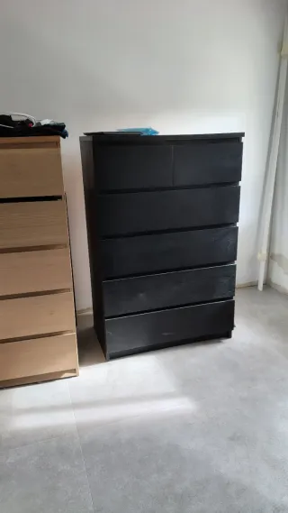 2 Cómodas Malm Ikea 6 cajones Madera