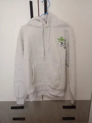 Sudadera Stussy Gris y Verde