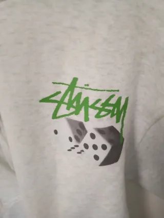 Sudadera Stussy Gris y Verde