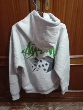 Sudadera Stussy Gris y Verde