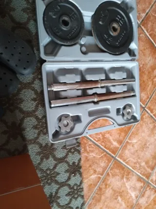 Juego de pesas con maletín