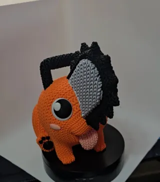 Figura Pochita Tejido Crochet Impreso 3D
