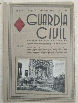 Revista Guardia Civil Nº 42 Octubre 1947