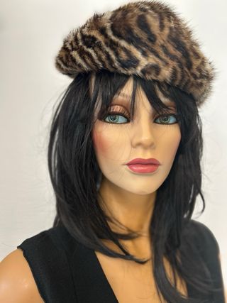 Cappellino maculato animalier