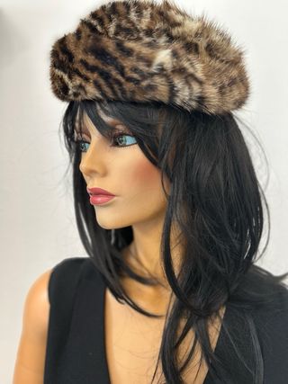 Cappellino maculato animalier