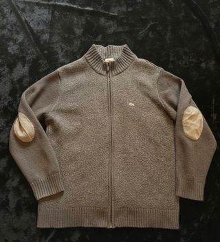 Jersey Lacoste Gris Cremallera y Codos