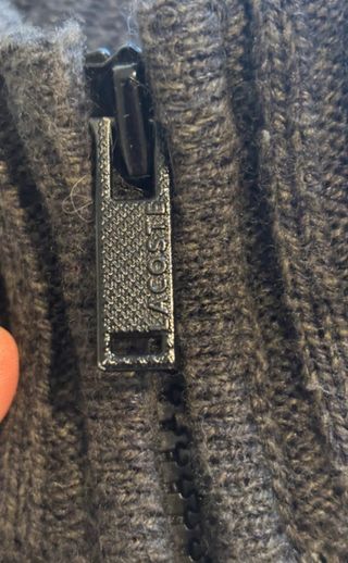 Jersey Lacoste Gris Cremallera y Codos