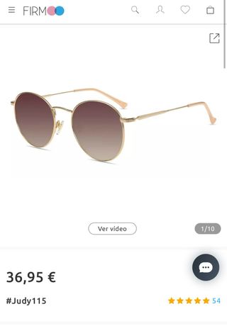 Gafas de sol Firmoo redondas doradas