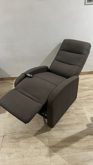 Sillón reclinable de tela