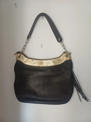 Bolso Tous Negro y Plateado