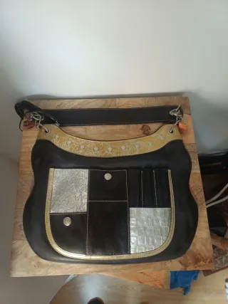 Bolso Tous Negro y Plateado