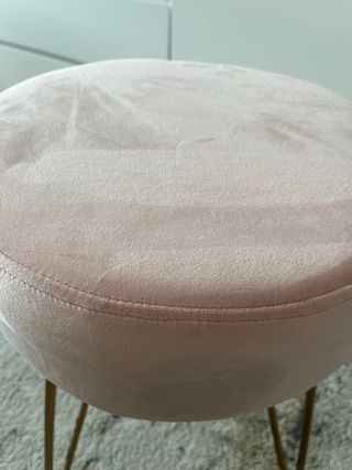 Puff terciopelo rosa Maison du Monde