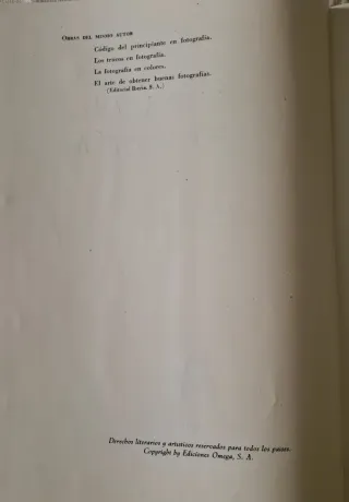 El arte de ver en fotografía. Ed Omega