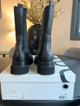 Botines Adolfo Dominguez Piel Plataforma Talla 36