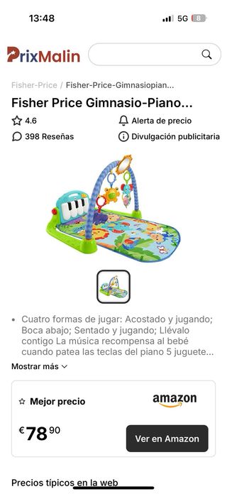 Gimnasio Piano Fisher Price