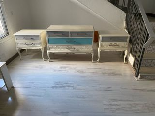 Juego Mesitas Noche y Cómoda