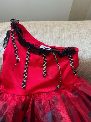 Disfraz niña mariquita. Talla 2-4