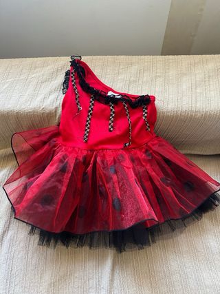 Disfraz niña mariquita. Talla 2-4