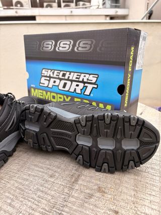 Zapatillas Skechers Hombre Negro/Gris