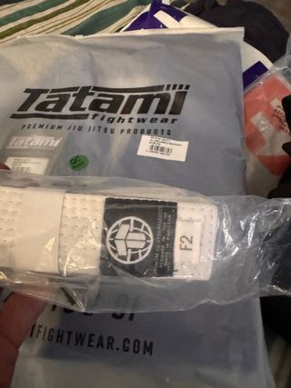 Cinturón BJJ Jiujitsu Blanco Tatami F2