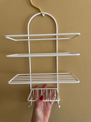 Porta oggetti doccia bianco