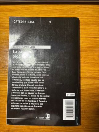 La zapatera prodigiosa (Catedra Base) (Spanish ...