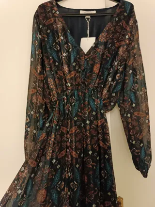 Vestido Springfield estampado, muy fino y bonito.