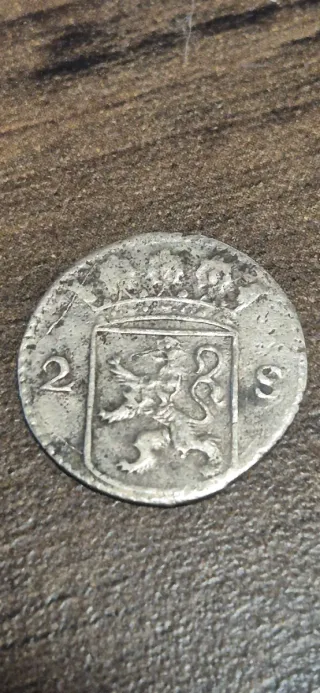 Moneda 2 Stuiver Plata Holanda 1724