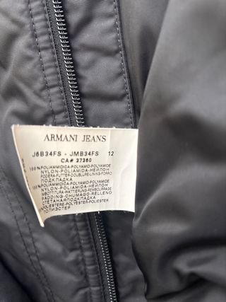 Chaqueta Armani Jeans Negra Ta