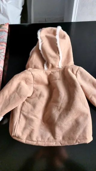 Cappottino bambina scamosciato con pelliccia