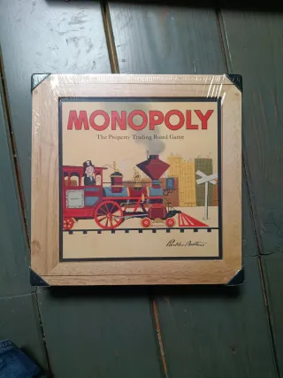 Monopoly Scatola Legno Nuovo Inglese