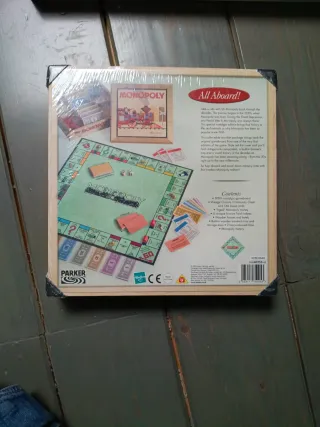 Monopoly Scatola Legno Nuovo Inglese