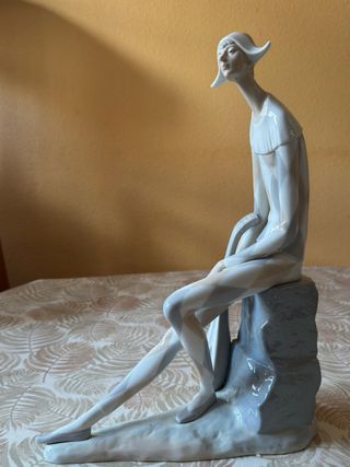 Escultura Lladró Arlequín con Mandolina