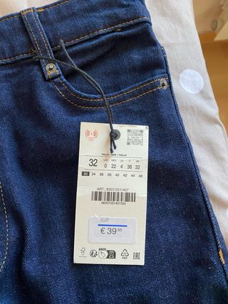 Pantalones anchos Zara azules