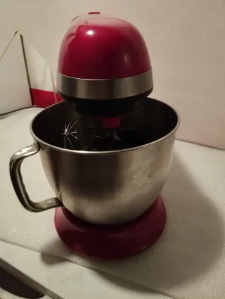 Amasadora Roja y Plateada