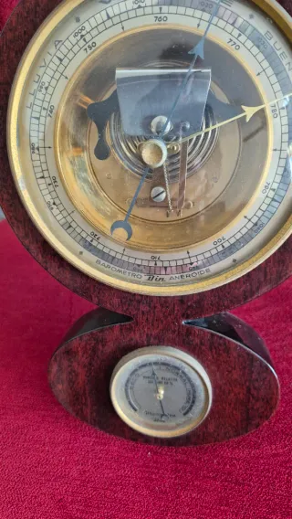 Barómetro, Termómetro e Higrómetro de Madera