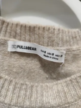 Jersey beige de punto fino