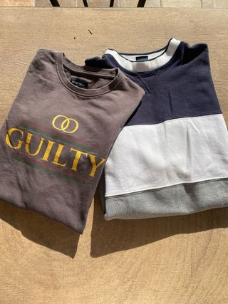 Lotto 2 felpe vintage da uomo tg S