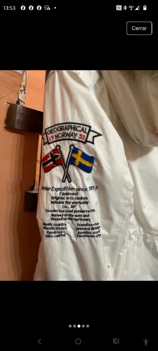 Chaqueta Geographical Norway Blanca