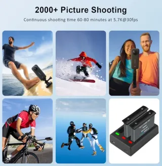 Cargador y 2 Baterías COOLSHOW para Insta360 X3