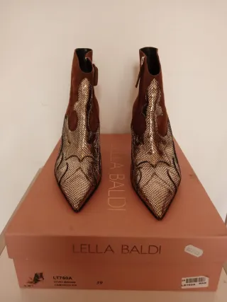 Stivaletti Lella Baldi Pelle Pitonata N.39