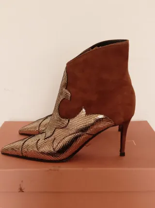 Stivaletti Lella Baldi Pelle Pitonata N.39