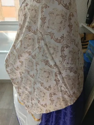 Manta Traje Regional/Eventos Brocado Dorado