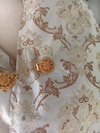 Manta Traje Regional/Eventos Brocado Dorado