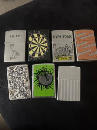 Lote de 7 mecheros Zippo