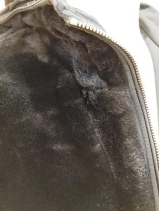 Chaquetón reversible mujer negro