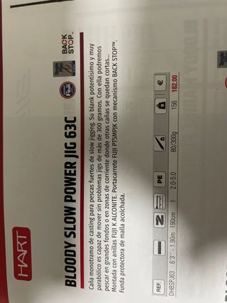 Caña Hart Bloody Slow Power Jig 63C.