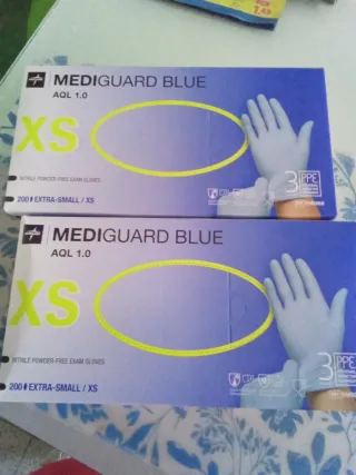 MEDIGUARD BLUE Guantes Nitrilo XS 200 uds
