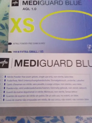 MEDIGUARD BLUE Guantes Nitrilo XS 200 uds