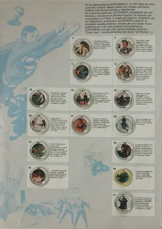 Álbum cromos Coca-Cola Superman II